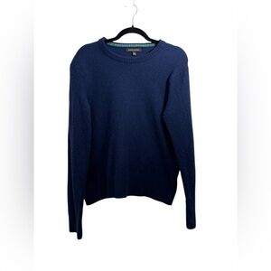 Banana Republic Women's Deep Blue Merino Wool Blend Crewneck Sweater Size Large